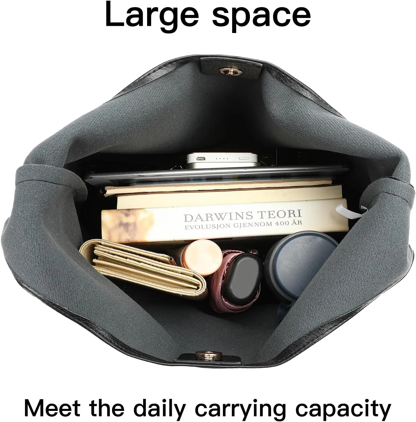SENDEFN Leather Tote Bag for Women Work Shoulder Bag Large Top Handle Handbags and Ladies Travel Purse with Zipper Pocket