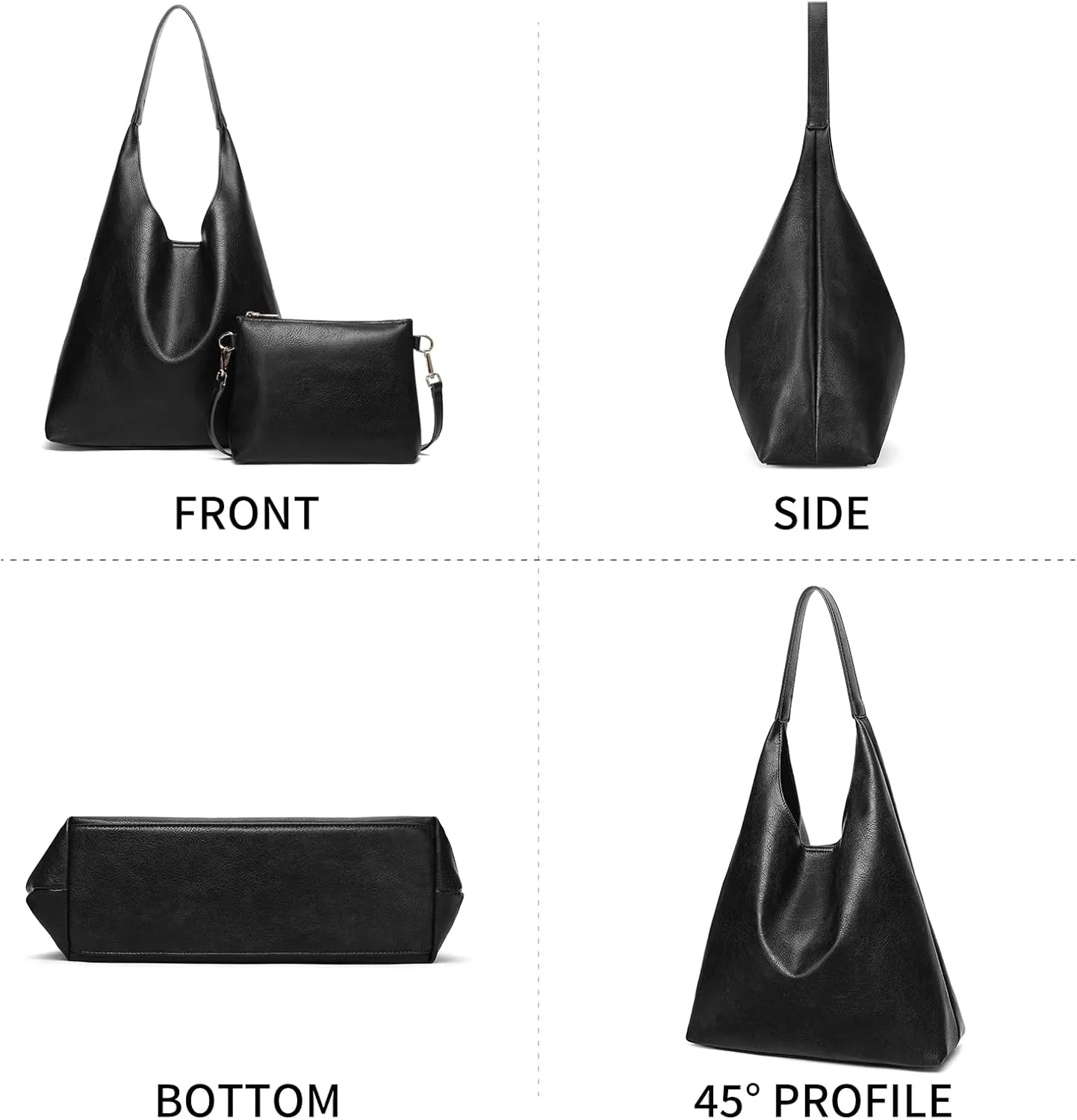 SENDEFN Leather Tote Bag for Women Work Shoulder Bag Large Top Handle Handbags and Ladies Travel Purse with Zipper Pocket