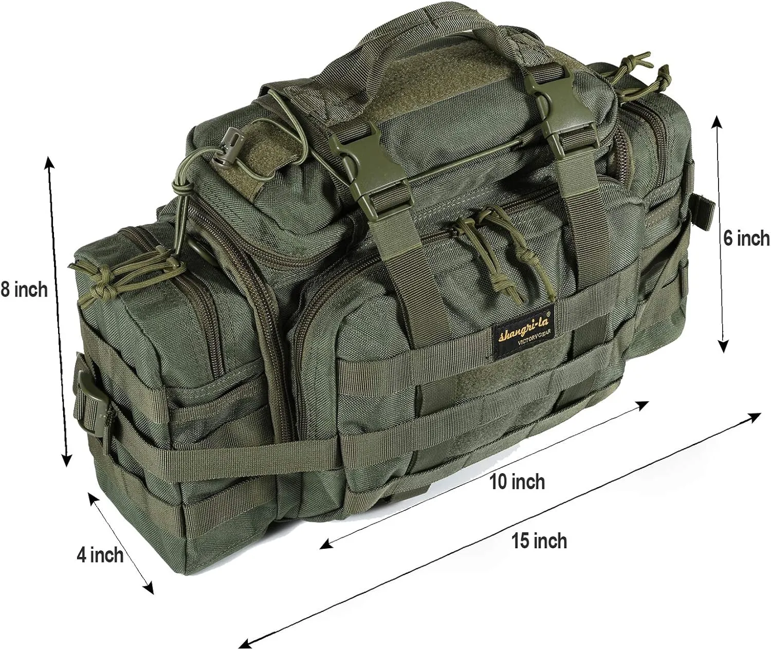 SHANGRI-LA Tactical Range Bag Outdoor Sling Backpack Hiking Fanny Waist Pack