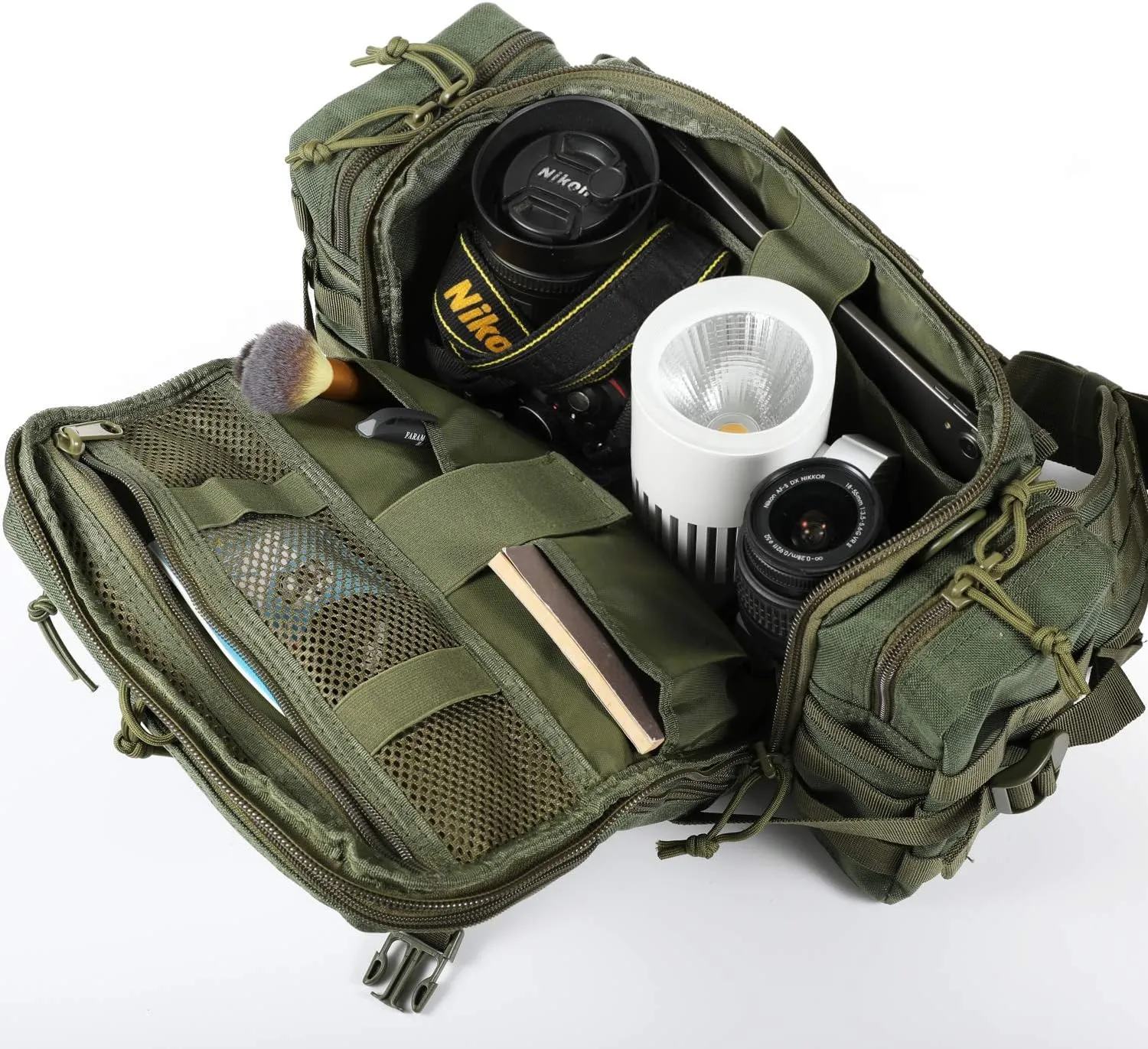 SHANGRI-LA Tactical Range Bag Outdoor Sling Backpack Hiking Fanny Waist Pack