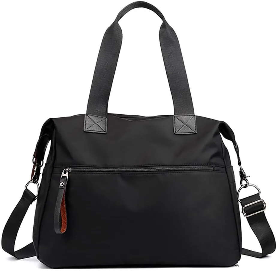 Shopping Fashion Large Capacity Bags Messenger Single Travel Bag Shoulder Messenger Bags Water Proof (Black, One Size)