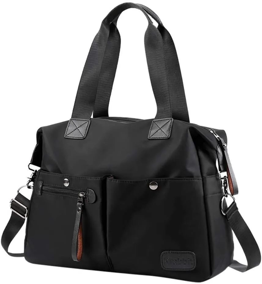 Shopping Fashion Large Capacity Bags Messenger Single Travel Bag Shoulder Messenger Bags Water Proof (Black, One Size)