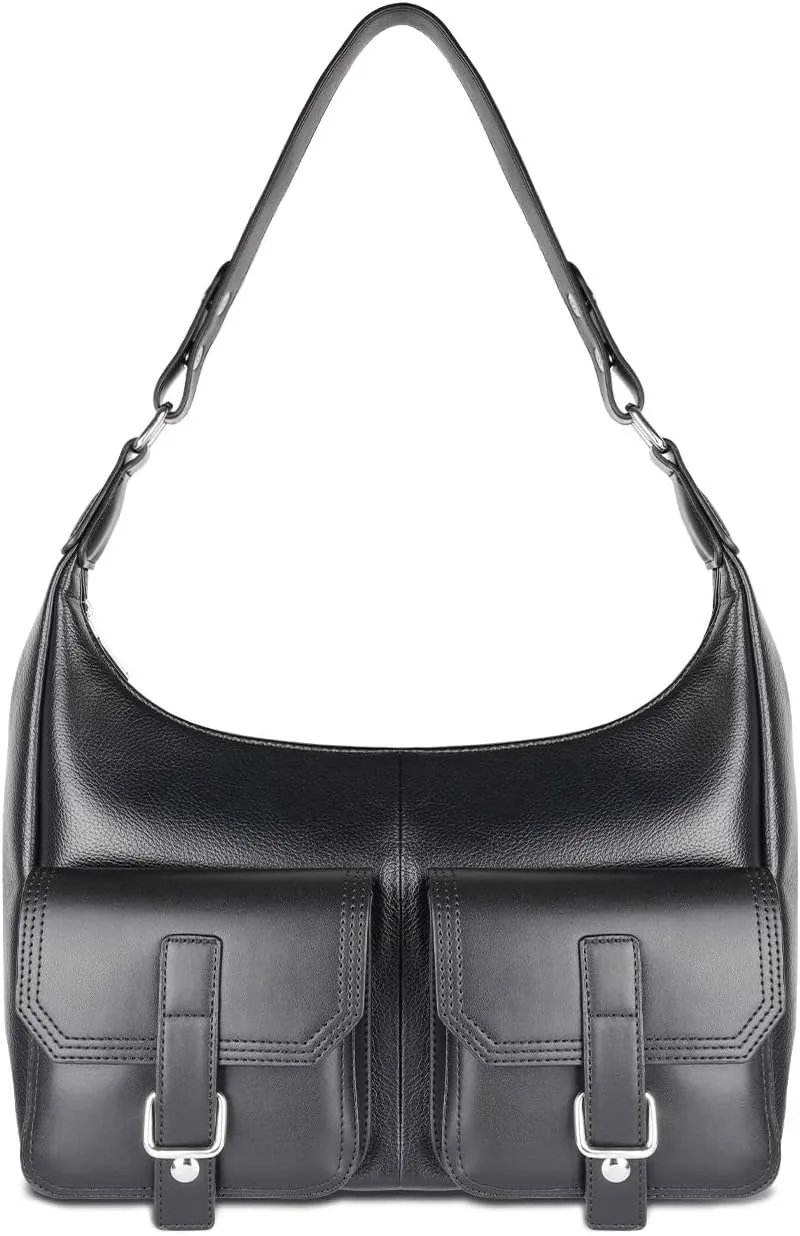 Shoulder Bag for Women, Black Toto Bags with Zipper Closure (#Black)