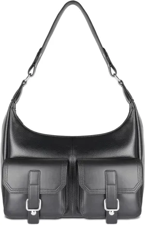 Shoulder Bag for Women, Black Toto Bags with Zipper Closure (#Black)