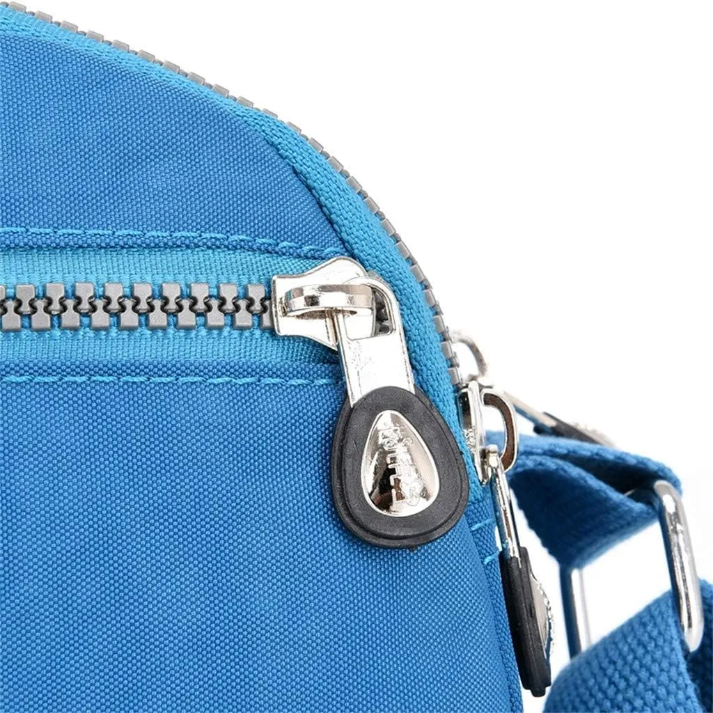 Shoulder Handbag Shopping Nylon Daily Women Bag Elegant Messenger Bags Mens Messenger Bags Leather (Blue, One Size)