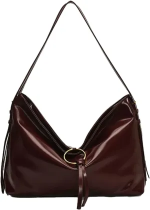 Shoulder Purse Hobo Bag for Women Soft Vegan Leather Shoulder Handbag Slouchy Tote Crossbody Bag Y2K Handbags