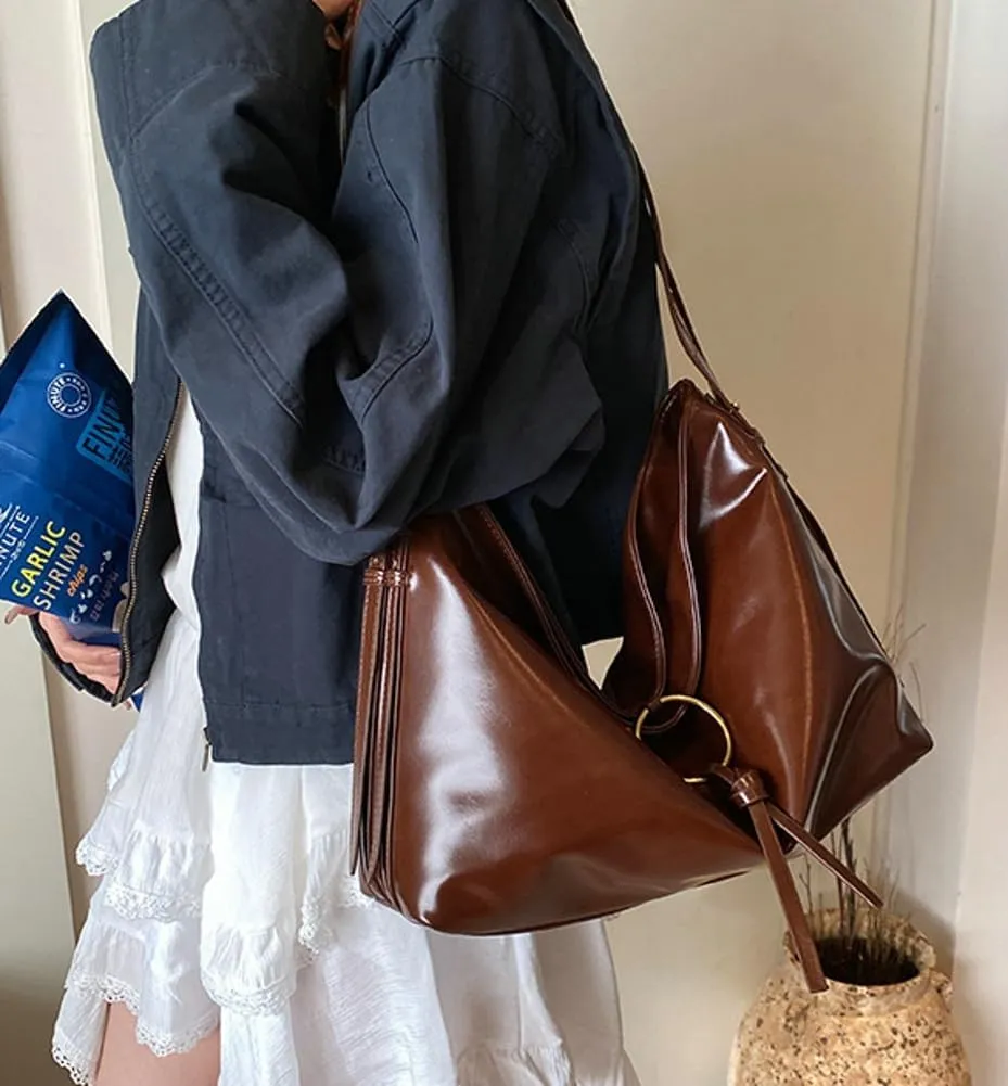 Shoulder Purse Hobo Bag for Women Soft Vegan Leather Shoulder Handbag Slouchy Tote Crossbody Bag Y2K Handbags