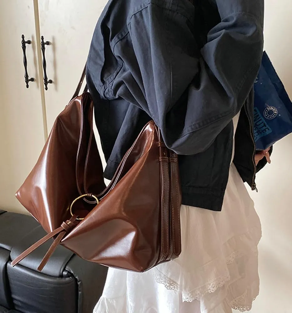 Shoulder Purse Hobo Bag for Women Soft Vegan Leather Shoulder Handbag Slouchy Tote Crossbody Bag Y2K Handbags