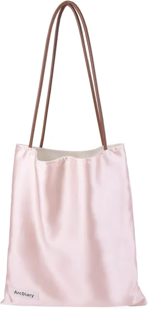 Silk Hobo Bags for Women,Casual Tote Bag,Large Capacity Shoulder Handbags with Inner Pockets