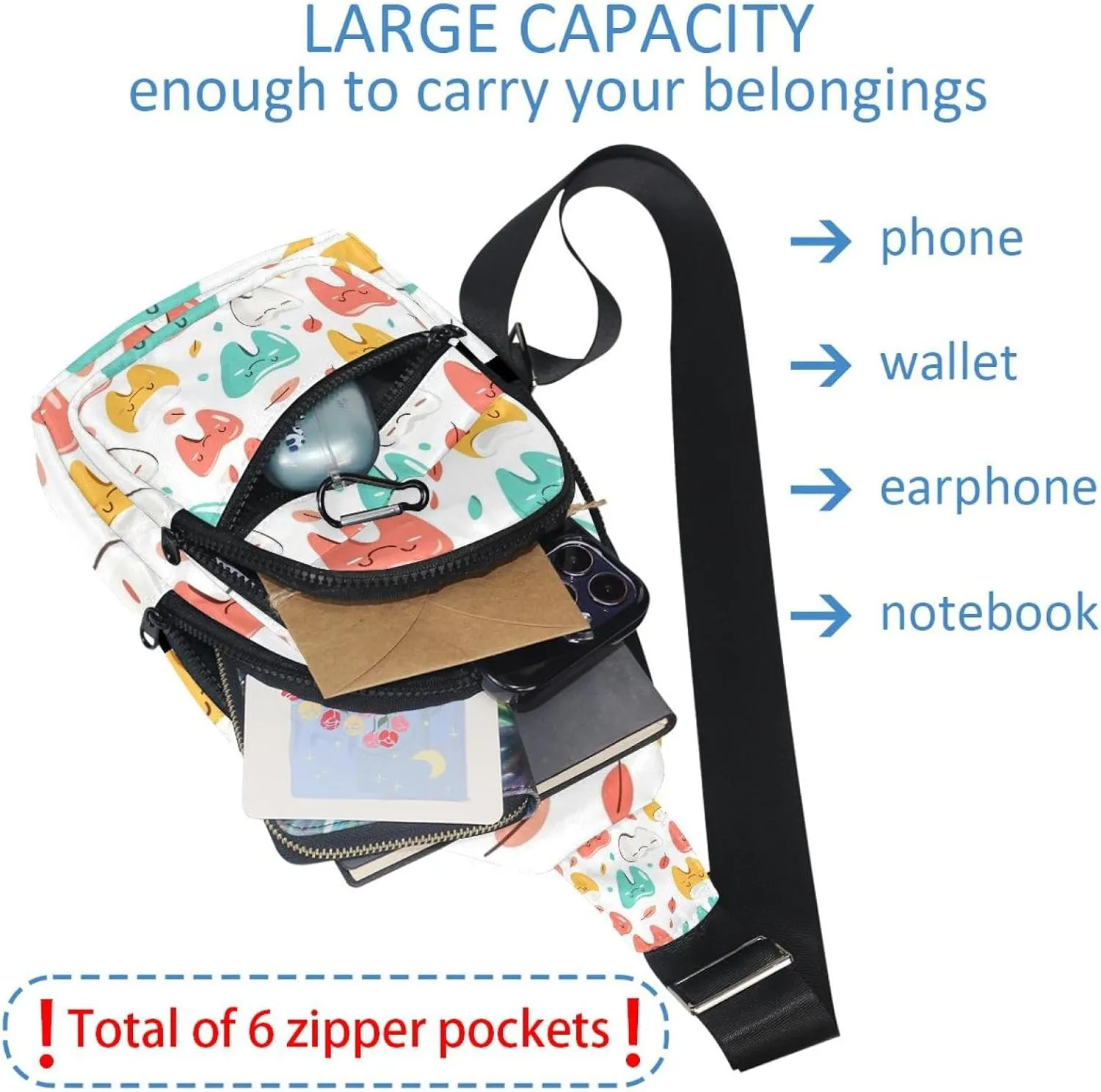 simple daily dental care (3) Sling Backpack Bag