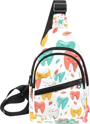 simple daily dental care (3) Sling Backpack Bag