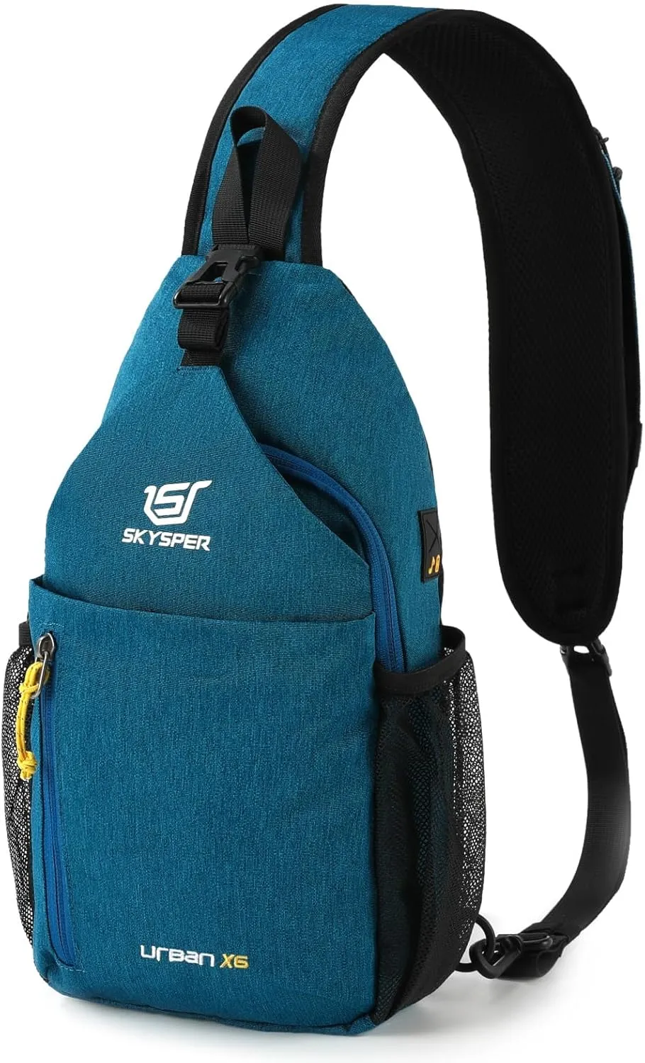 SKYSPER Sling Bag Crossbody Backpack - Chest Shoulder Cross Body Bag Travel Hiking Casual Daypack for Women Men(Blue)