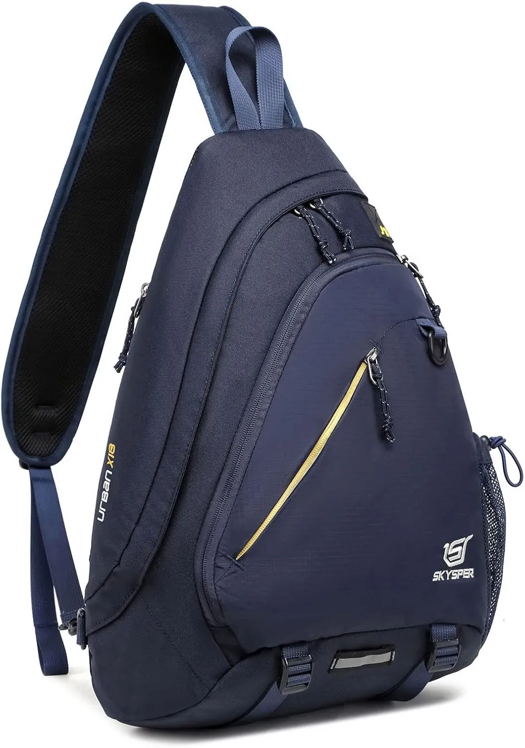 SKYSPER Sling Laptop Bag (Up to 13 Inch) - 18L Crossbody Sling Backpack Travel Shoulder Bag Hiking Daypack for Men Women(Navyblue)
