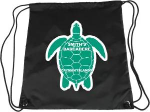 SkyWheel Myrtle Beach South Carolina Souvenir Cinch Bag with Drawstring Backpack Tote Beach Bag Green Turtle Design
