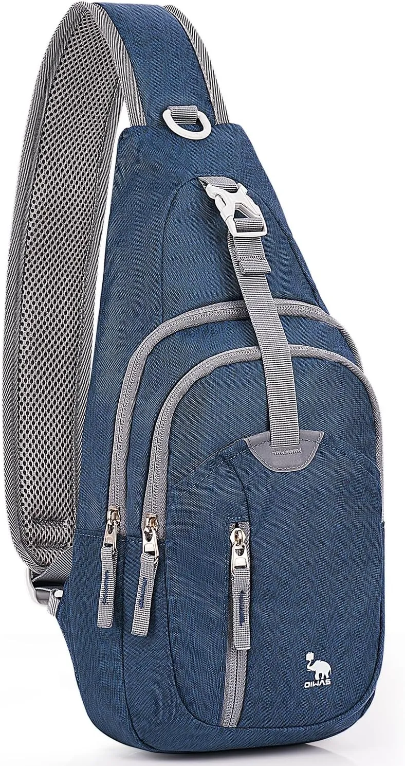 Sling Bag Crossbody Bags Men, Travel Hiking Chest Daypack for Women One Strap Backpack Lightweight Over Shoulder Bag
