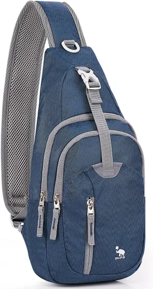 Sling Bag Crossbody Bags Men, Travel Hiking Chest Daypack for Women One Strap Backpack Lightweight Over Shoulder Bag