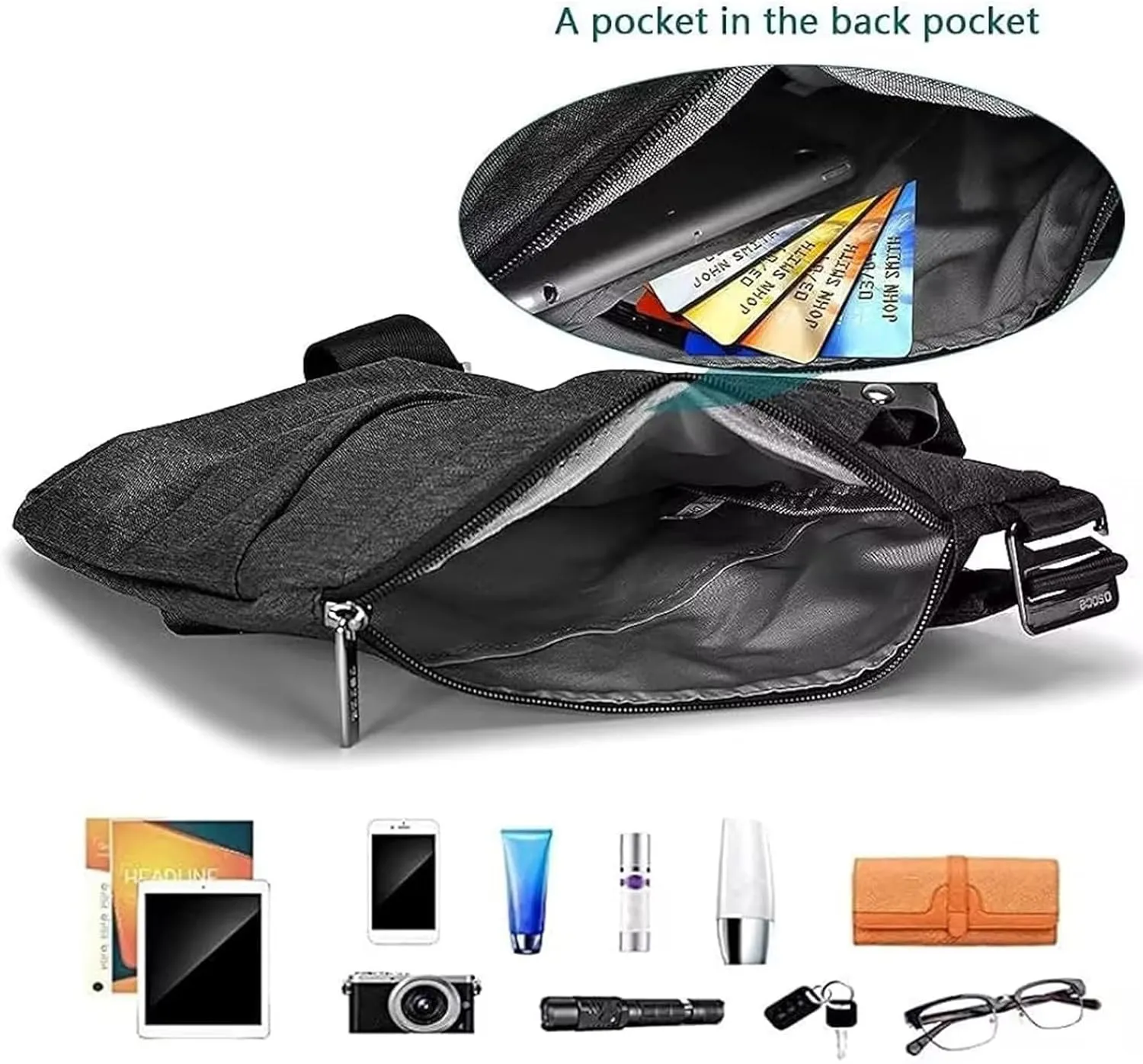 Sling Bag for Men, Crossbody Bag Shoulder Bag for Men Anti-theft Bag for Travel Casual