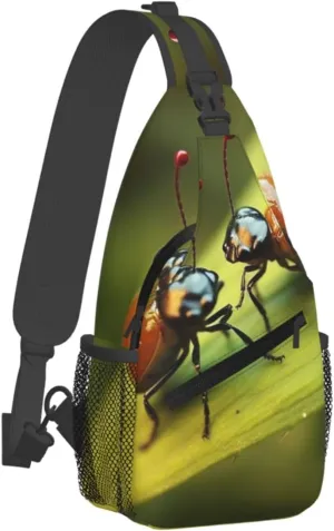 Sling Bag for Women Men Crossbody Bag Insects love Chest Bag Sling Backpack Fanny Pack Casual Daypack for Travel