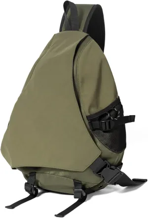Sling Crossbody Backpack Shoulder Bag for Men Women One Strap Sling Bag Backpack for Hiking Walking Biking Travel Cycling (green, 18L)
