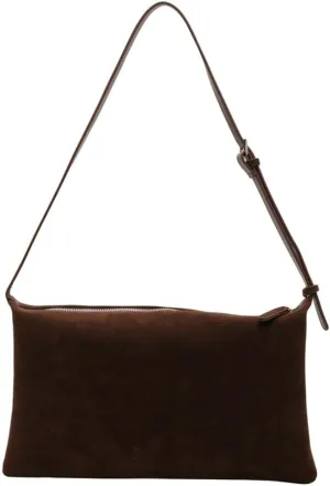 Slouchy Crossbody Purses for Women Retro Suede Shoulder Bag Hobo Bag Vintage Satchel Handbag Office Tote Purses Square Bag