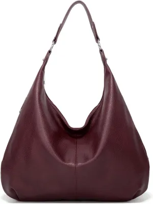 Slouchy Hobo Bags for Women Soft Vegan Leather Designer Shoulder Purses Ladies Top Handle Handbag Slouchy Tote Bag