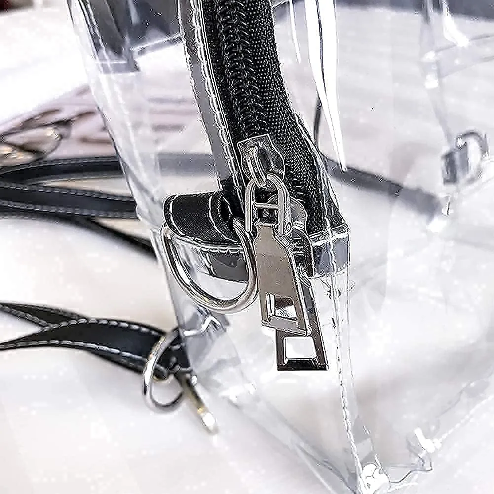 Small Clear Daypack Transparent Crossbody Shoulder Cosmetic Bag