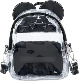 Small Clear Daypack Transparent Crossbody Shoulder Cosmetic Bag