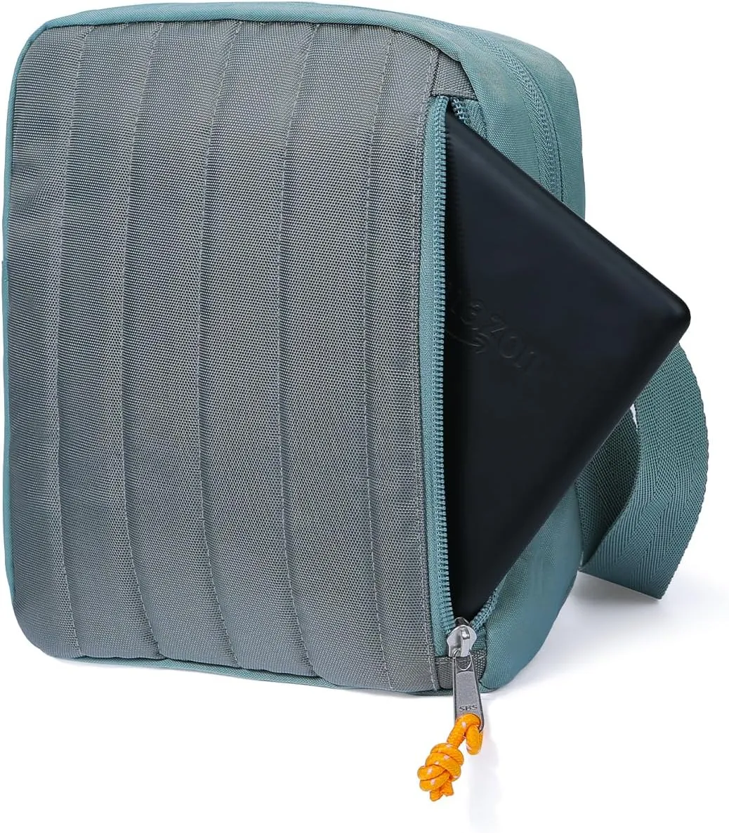 Small Crossbody Bag for Men Women: Waterproof Nylon Sling Bag Perfect for Tools - Work Travel Outdoor