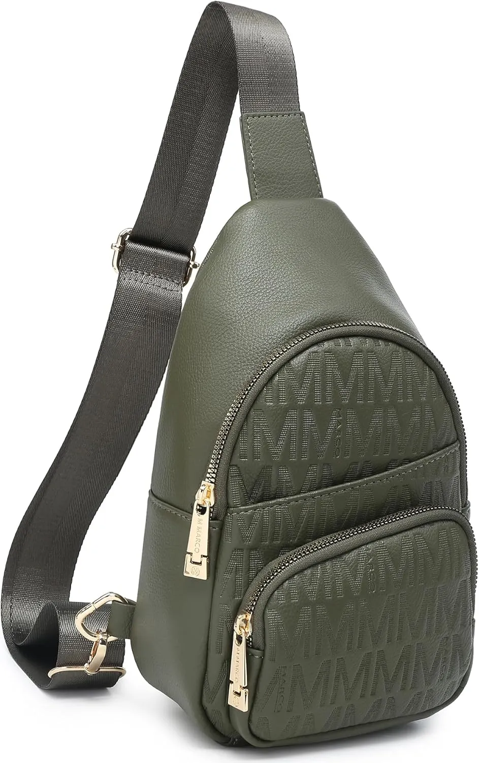 Small Crossbody Bag for Women Pu Leather Sling Purse Trendy Fanny Pack Chest Bag for Travel