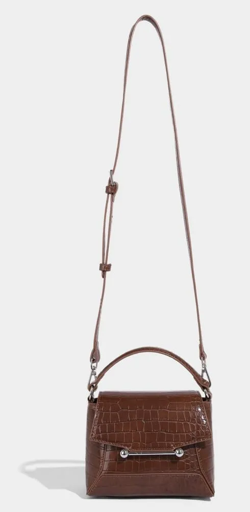 Small Crossbody Bags for Women Trendy Leather Top-handle Handbags Satchels Designer Mini Shoulder Purse with Flap 2025
