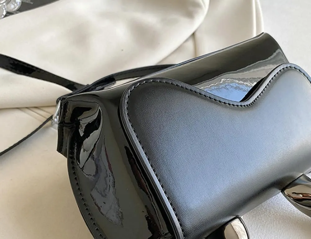 Small Silver Crossbody Satchel Y2K Evening Handbag for Women - Hobo Shoulder Tote Bag 2025