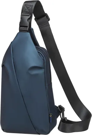 Small Sling Bag, Waterproof Nylon 7.9 Inch Crossbody Chest Bags Daypack Backpack with Anti-theft Pocket for Men Women (Dark Blue)