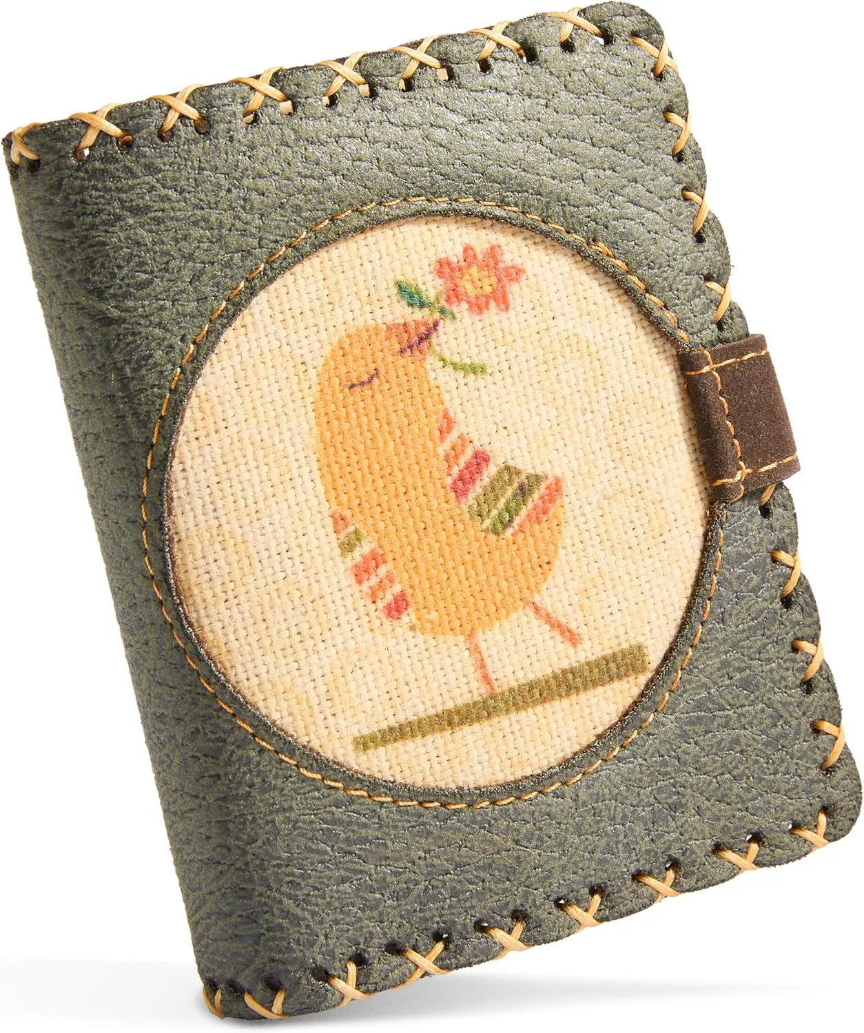 Soft Leather Purse for Women, Trifold Design, 12 Credit Card Holder, Coin Zipper Pocket, 2 ID Windows, Slim Travel Wallet – A Thoughtful Gift for Her., Navy Grey | Little Bird, Small