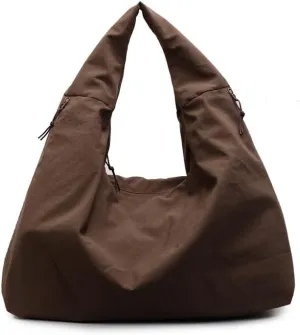 Solid Hobo Shoulder Bag Large Tote Bags For Women Soft Slouchy Handbag Trendy Purse Work Travel