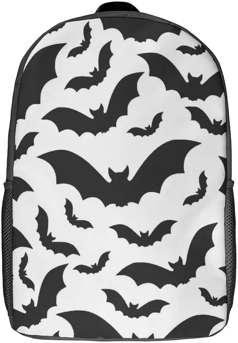 Spooky Halloween Bats Black Backpack Lightweight Waterproof Backpacks Laptop Backpack for Unisex Casual Travel Daypacks Large Capacity
