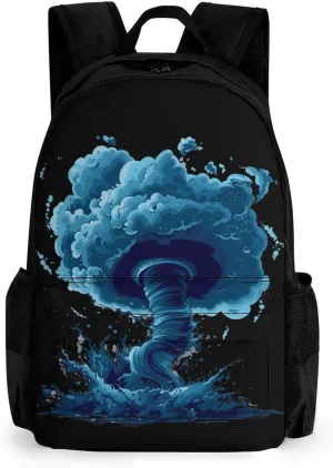 Storm Tornado Twister Hurricane Laptop Backpack for Men Women Shoulder Bag Business Work Bag Travel Casual Daypacks