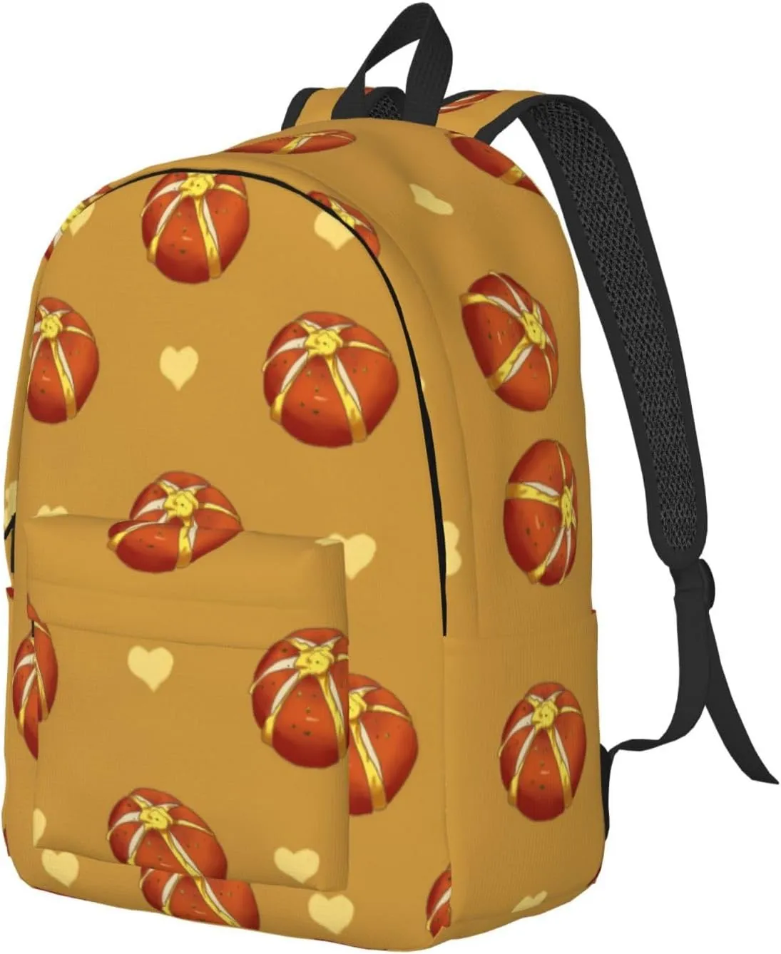 Stylish Canvas Casual Lightweight Backpack For Men, Women,Buttered Bread Laptop Travel Rucksack