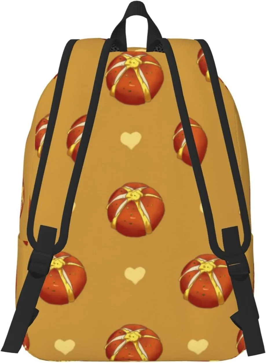 Stylish Canvas Casual Lightweight Backpack For Men, Women,Buttered Bread Laptop Travel Rucksack