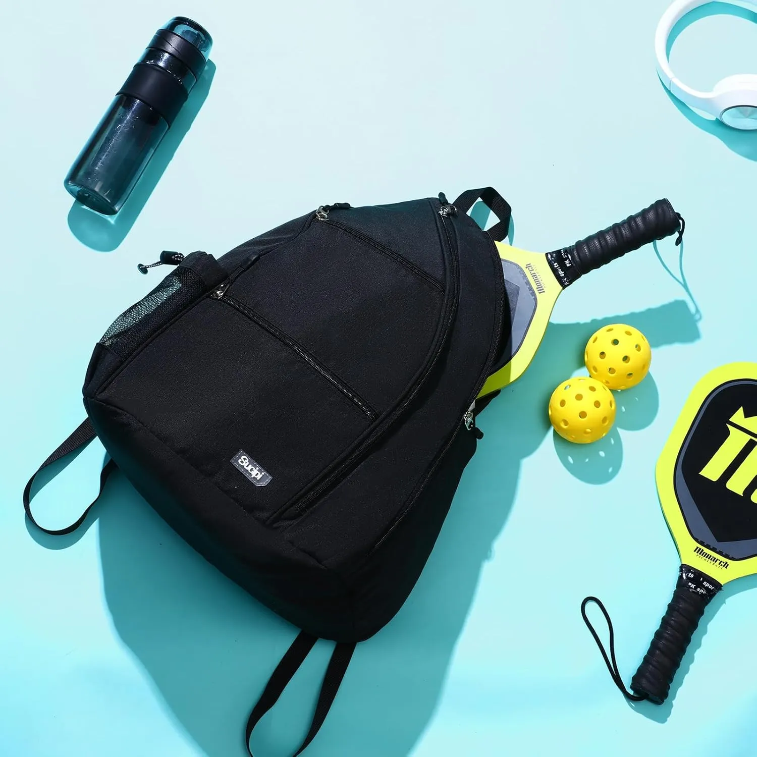 Sucipi Pickleball Bag Pickleball Backpack for Women Men Pickleball Paddle Backpack Reversible Pickleball Paddle Bag Pickleball Rackets Bags for Ladies