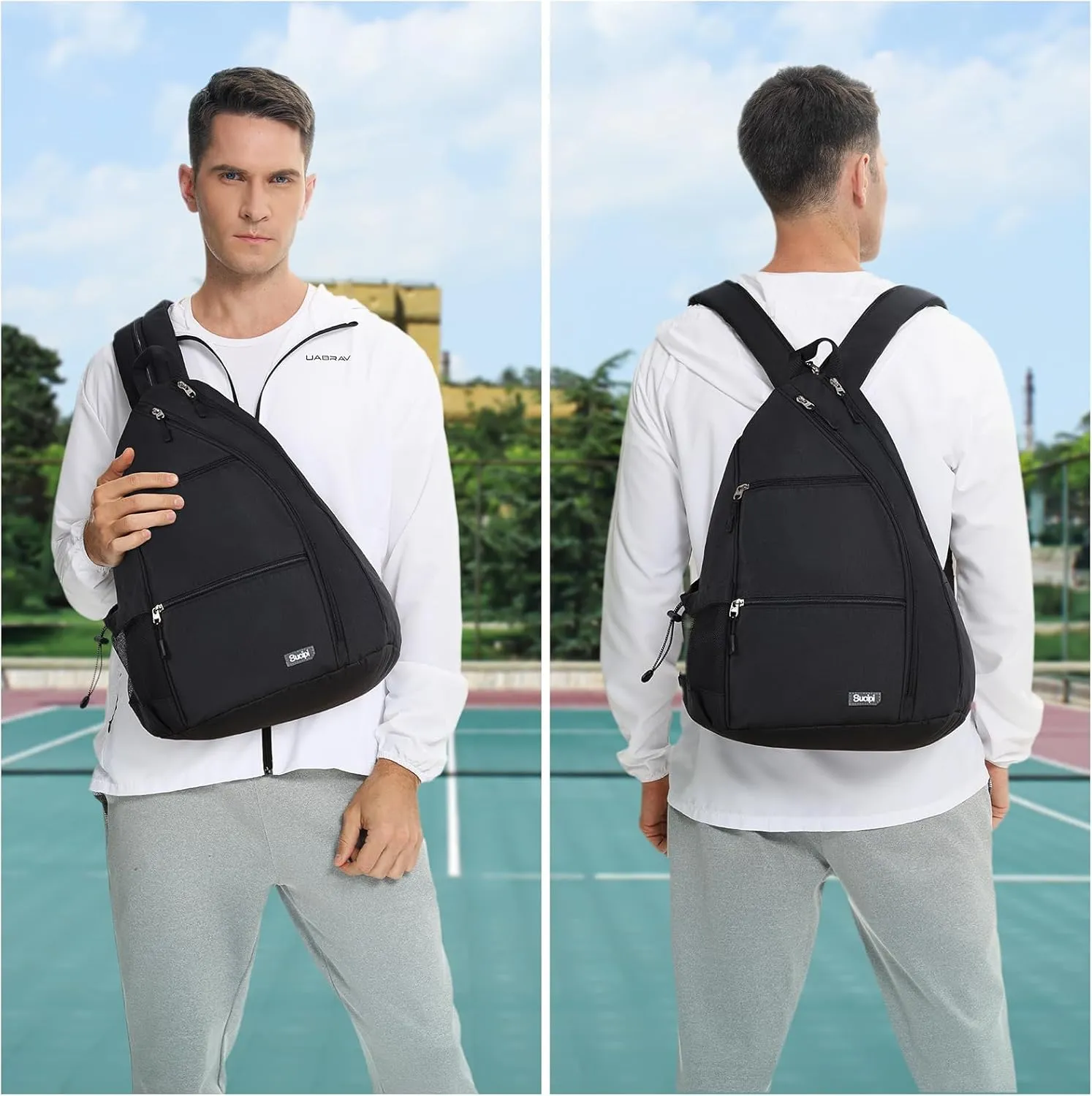 Sucipi Pickleball Bag Pickleball Backpack for Women Men Pickleball Paddle Backpack Reversible Pickleball Paddle Bag Pickleball Rackets Bags for Ladies