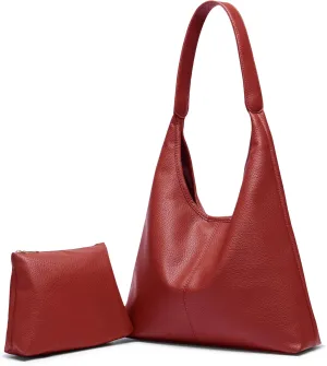 Suede Bag for Women Hobo Bag Slouchy Purse Fashionable Leather Shoulde Office Tote Handbag