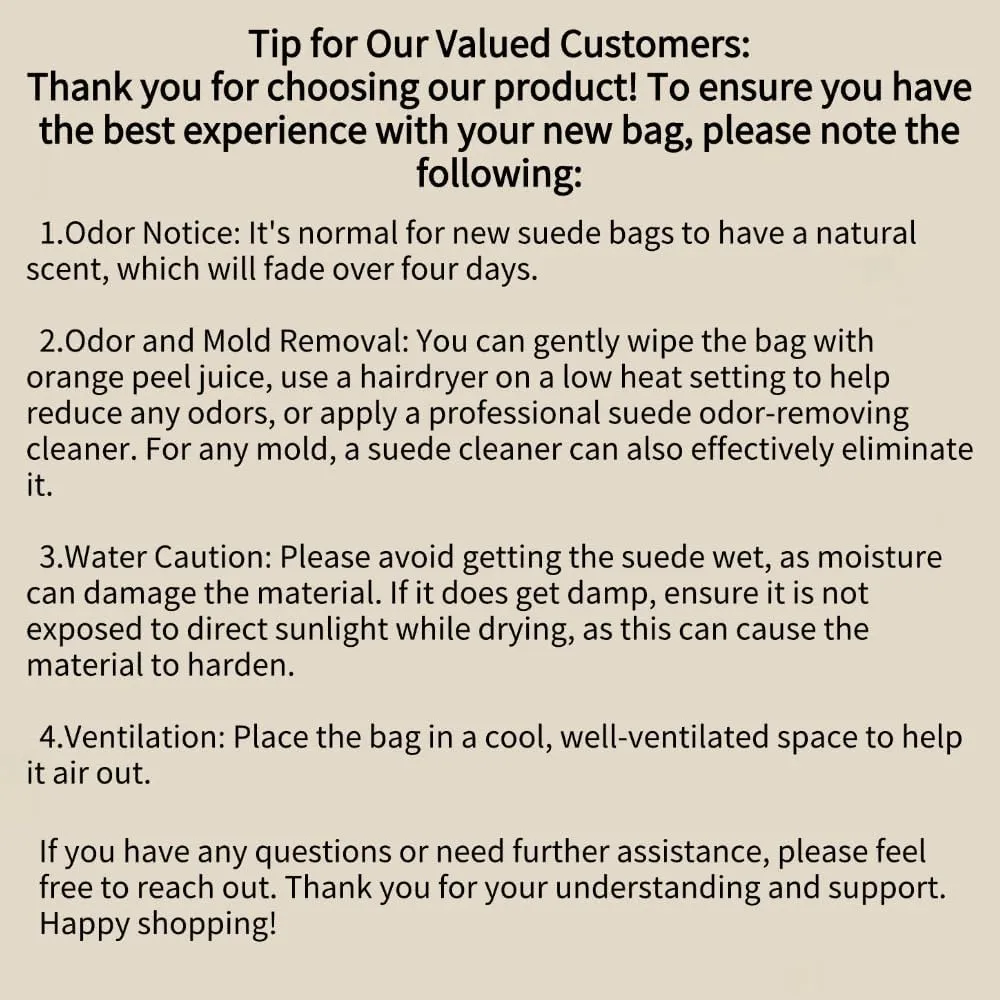 Suede Bag for Women Hobo Bag Slouchy Purse Fashionable Leather Shoulde Office Tote Handbag