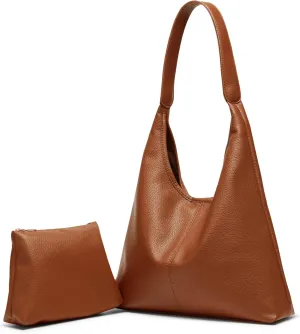 Suede Bag for Women Hobo Bag Slouchy Purse Fashionable Leather Shoulde Office Tote Handbag