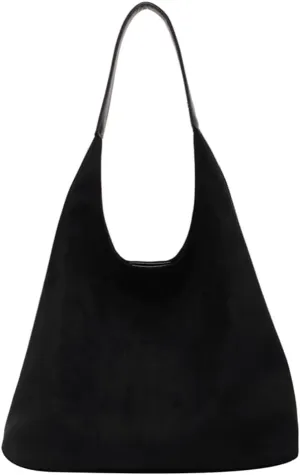 Suede Bag for Women, Leather Vintage Shoulder Hobo Bag, Fashion Slouchy Tote Bag, Soft Crossbody Purse Handbags Trendy