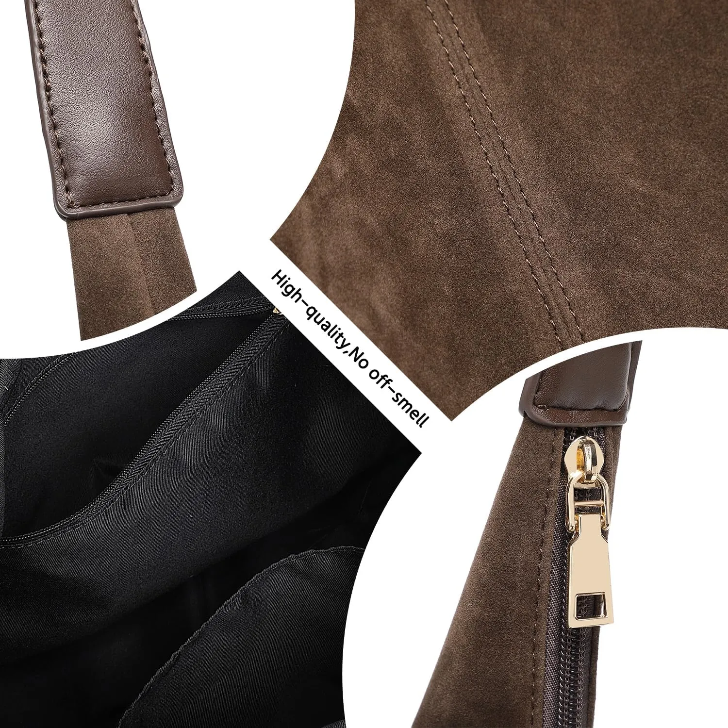 Suede Bag for Women,Suede Tote Bag,Suede Hobo Bags,Suede Handbag,Suede Slouchy Shoulder Bag