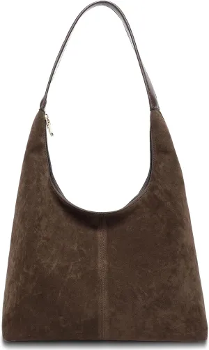 Suede Crossbody Hobo Totes