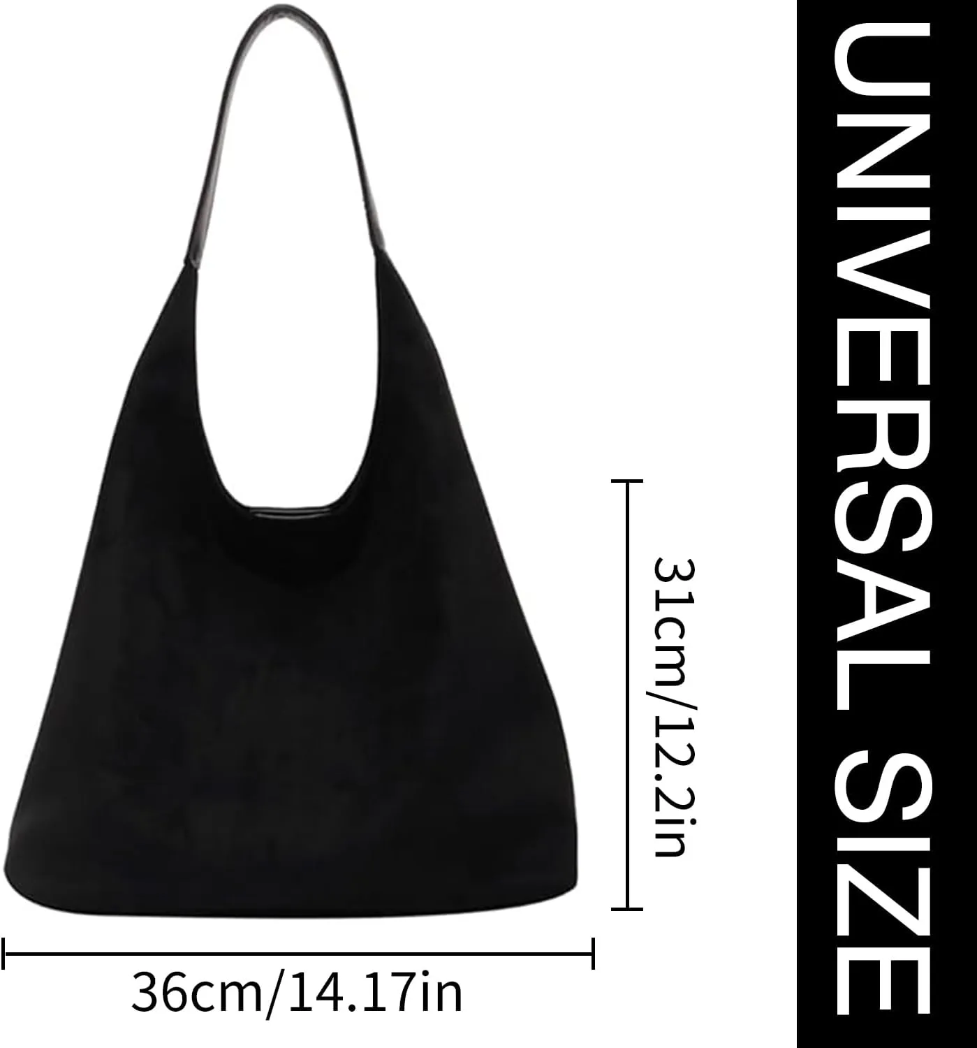 Suede Bucket Bag 2024 - Crossbody Hobo Shoulder Tote Handbag for Women Large Slouchy Purse Suede Handbags Collection