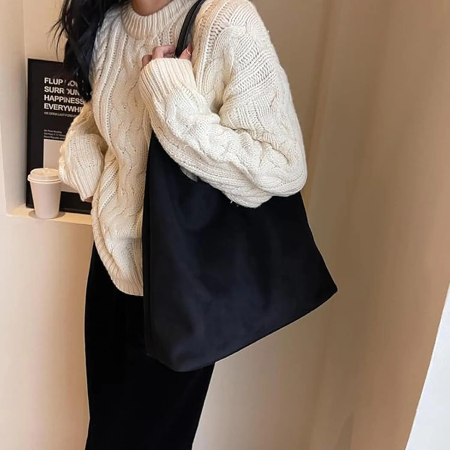 Suede Bucket Bag 2024 - Crossbody Hobo Shoulder Tote Handbag for Women Large Slouchy Purse Suede Handbags Collection