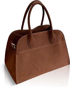Suede Hobo Tote Bag for Women – Stylish Slouchy Handbag, Leather Work Bag, Women’s Handbags, Hobo Tote Bag for Travel&Office