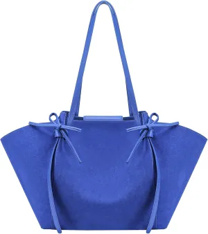 Suede Tote Bag for Women, Large Tote Bag for Women Work Trendy Top Handle Bag Hobo Handbag with Adjustable Strap